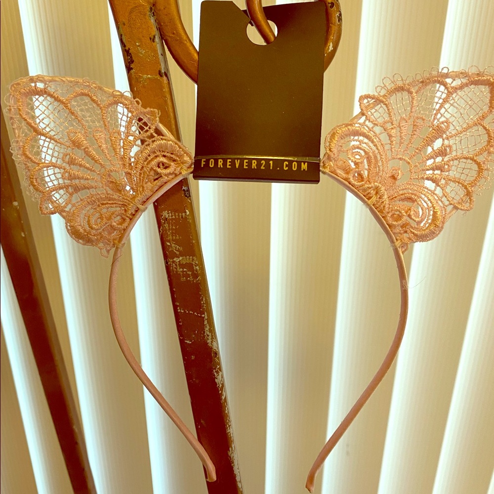 Pink Lace Cat Ears